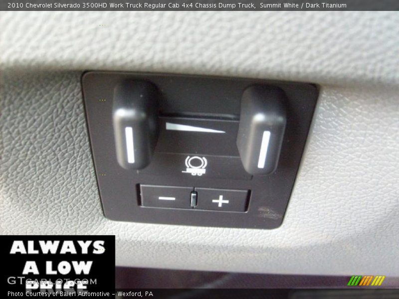 Summit White / Dark Titanium 2010 Chevrolet Silverado 3500HD Work Truck Regular Cab 4x4 Chassis Dump Truck