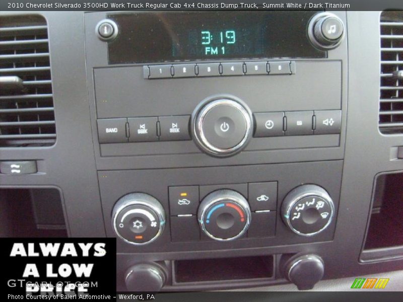 Summit White / Dark Titanium 2010 Chevrolet Silverado 3500HD Work Truck Regular Cab 4x4 Chassis Dump Truck