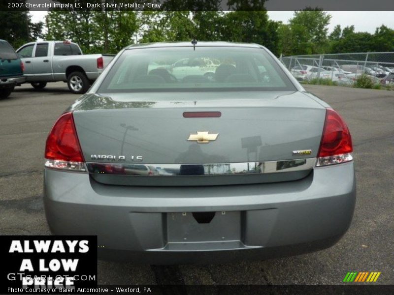 Dark Silver Metallic / Gray 2007 Chevrolet Impala LS