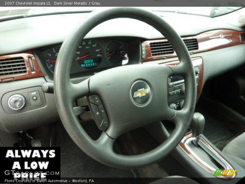 Dark Silver Metallic / Gray 2007 Chevrolet Impala LS