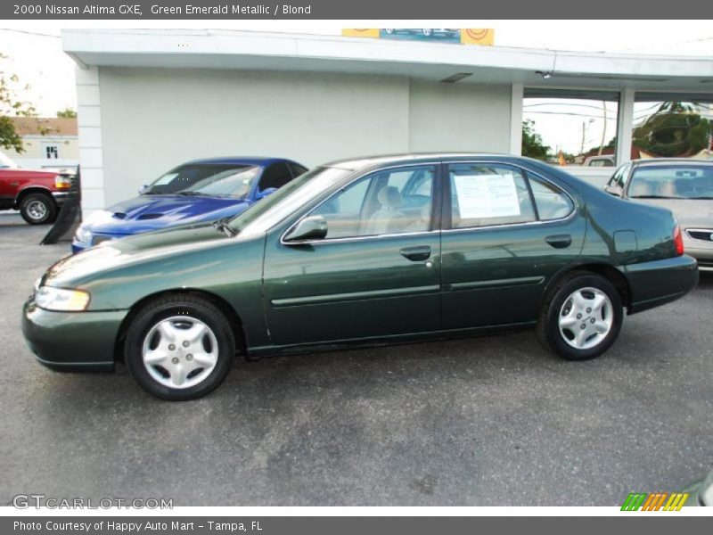 Green Emerald Metallic / Blond 2000 Nissan Altima GXE