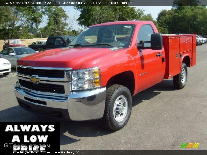 Victory Red / Dark Titanium 2010 Chevrolet Silverado 2500HD Regular Cab Chassis