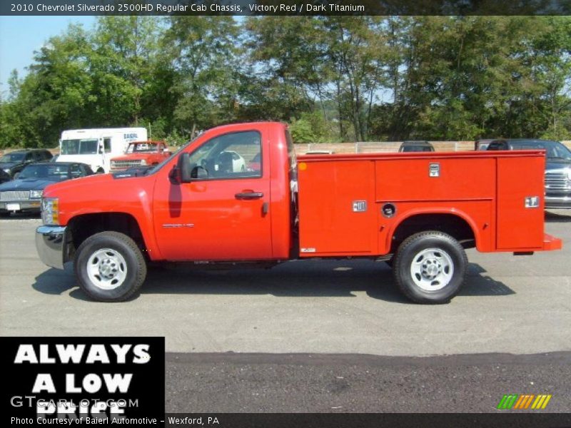 Victory Red / Dark Titanium 2010 Chevrolet Silverado 2500HD Regular Cab Chassis