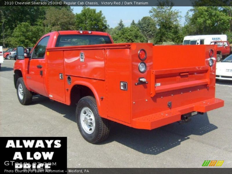 Victory Red / Dark Titanium 2010 Chevrolet Silverado 2500HD Regular Cab Chassis