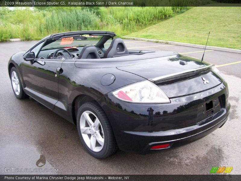 Kalapana Black Satin / Dark Charcoal 2009 Mitsubishi Eclipse Spyder GS