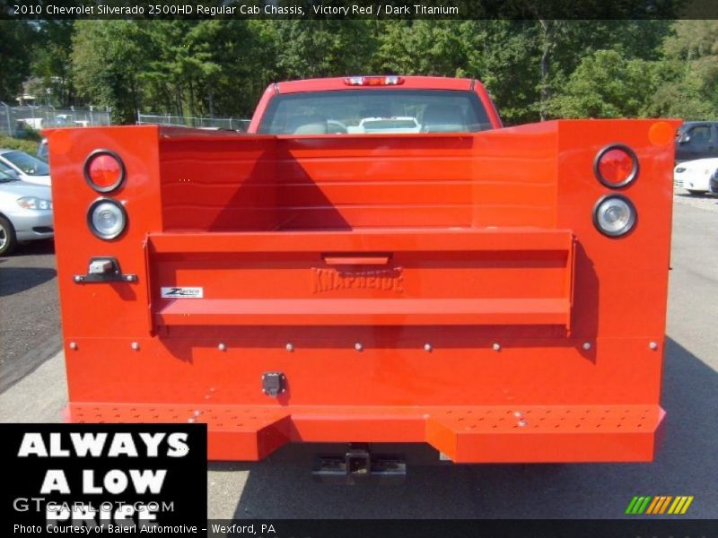 Victory Red / Dark Titanium 2010 Chevrolet Silverado 2500HD Regular Cab Chassis