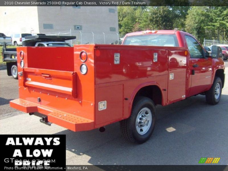 Victory Red / Dark Titanium 2010 Chevrolet Silverado 2500HD Regular Cab Chassis