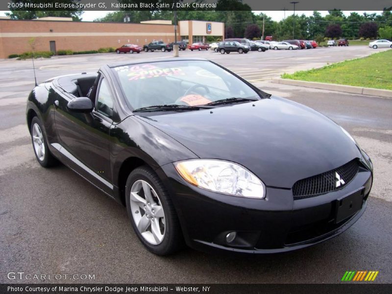 Kalapana Black Satin / Dark Charcoal 2009 Mitsubishi Eclipse Spyder GS