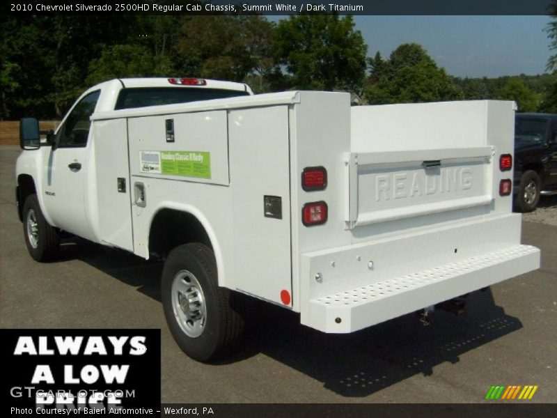 Summit White / Dark Titanium 2010 Chevrolet Silverado 2500HD Regular Cab Chassis