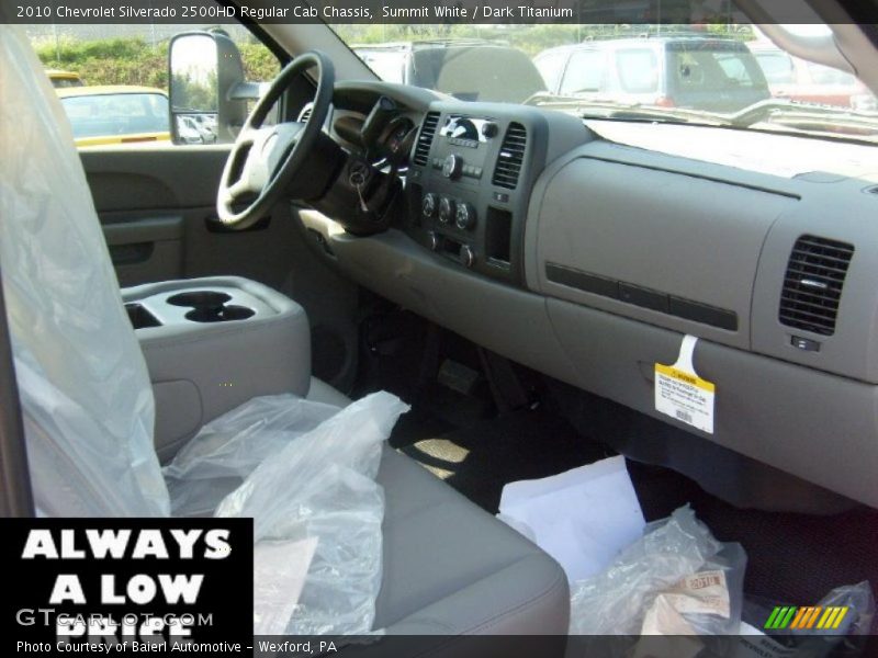 Summit White / Dark Titanium 2010 Chevrolet Silverado 2500HD Regular Cab Chassis