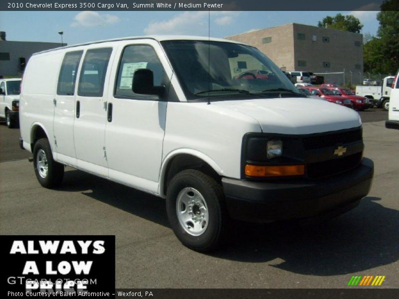 Summit White / Medium Pewter 2010 Chevrolet Express 3500 Cargo Van