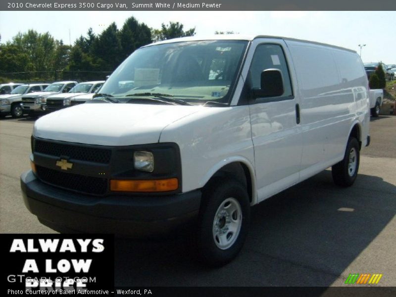 Summit White / Medium Pewter 2010 Chevrolet Express 3500 Cargo Van