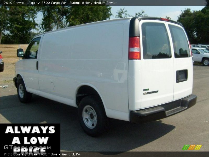 Summit White / Medium Pewter 2010 Chevrolet Express 3500 Cargo Van