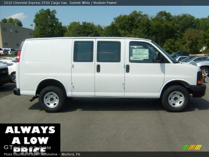 Summit White / Medium Pewter 2010 Chevrolet Express 3500 Cargo Van