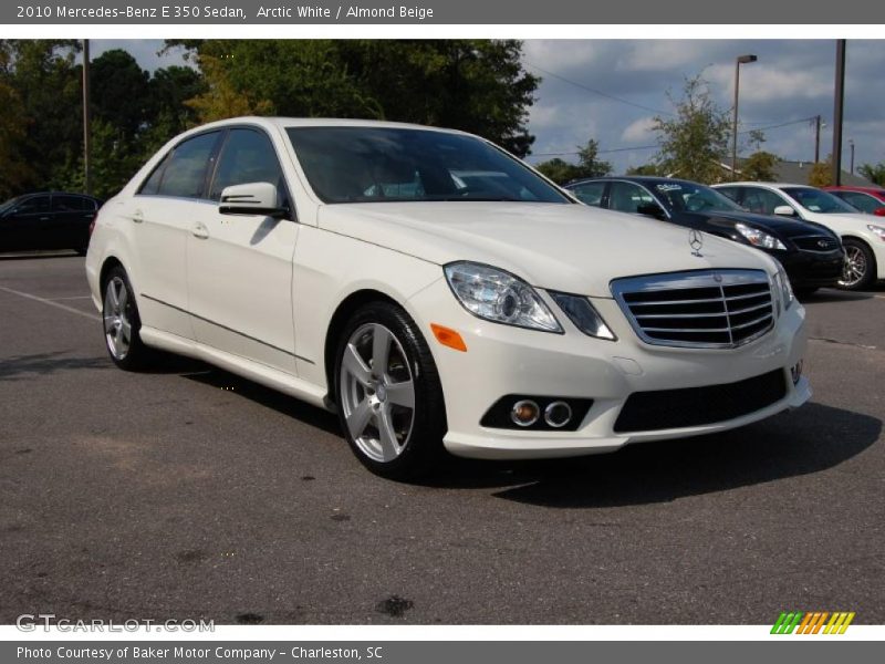 Arctic White / Almond Beige 2010 Mercedes-Benz E 350 Sedan