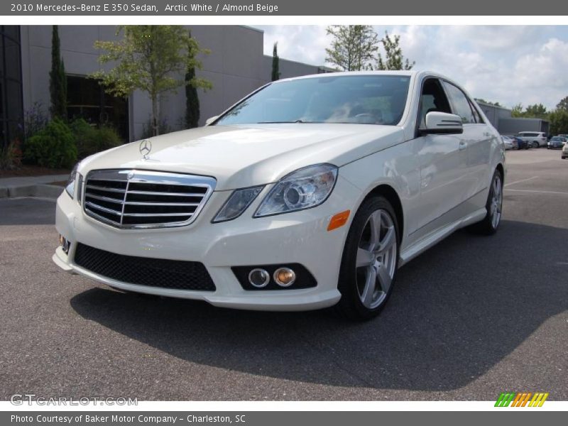 Arctic White / Almond Beige 2010 Mercedes-Benz E 350 Sedan