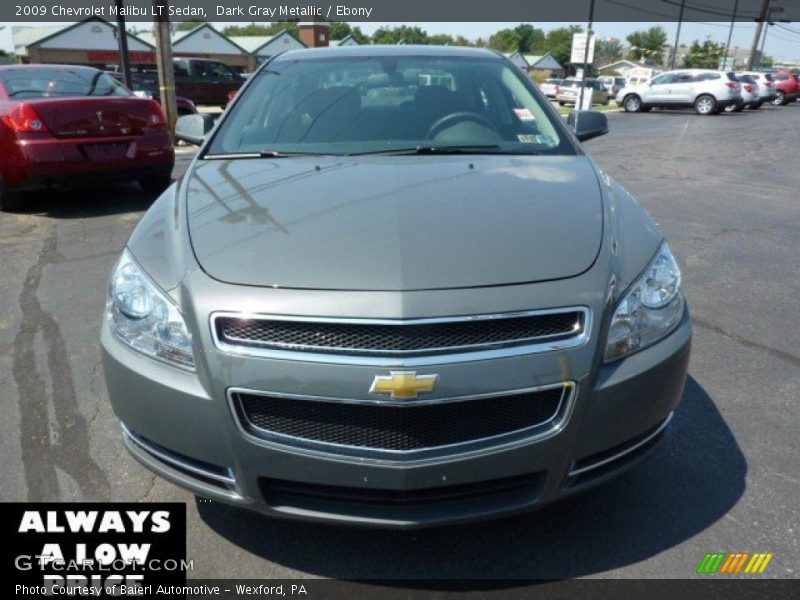 Dark Gray Metallic / Ebony 2009 Chevrolet Malibu LT Sedan