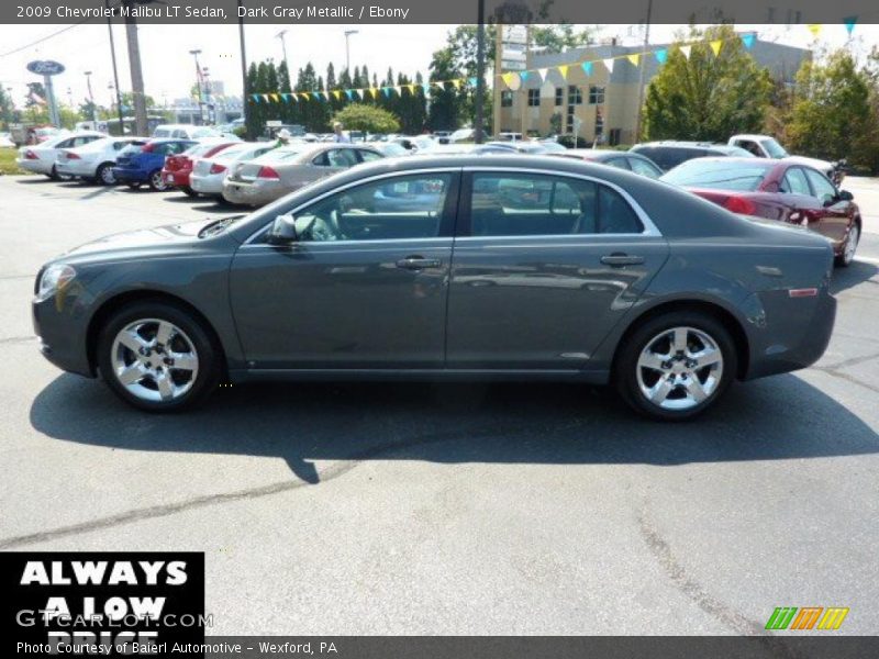 Dark Gray Metallic / Ebony 2009 Chevrolet Malibu LT Sedan