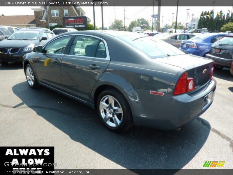 Dark Gray Metallic / Ebony 2009 Chevrolet Malibu LT Sedan