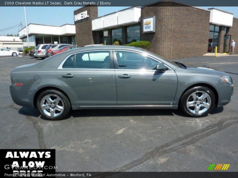 Dark Gray Metallic / Ebony 2009 Chevrolet Malibu LT Sedan