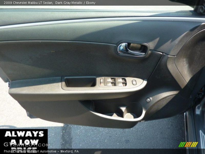 Dark Gray Metallic / Ebony 2009 Chevrolet Malibu LT Sedan
