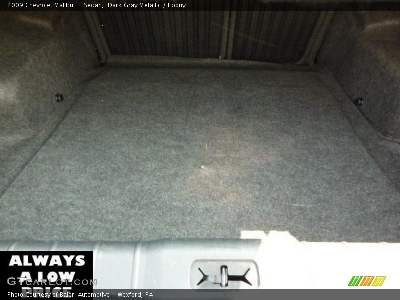 Dark Gray Metallic / Ebony 2009 Chevrolet Malibu LT Sedan