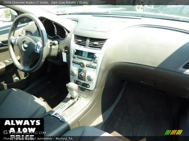 Dark Gray Metallic / Ebony 2009 Chevrolet Malibu LT Sedan