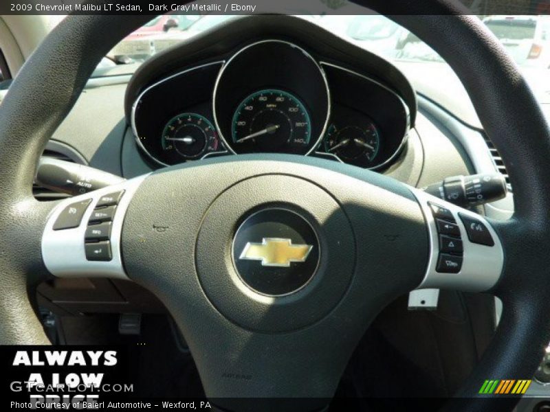 Dark Gray Metallic / Ebony 2009 Chevrolet Malibu LT Sedan