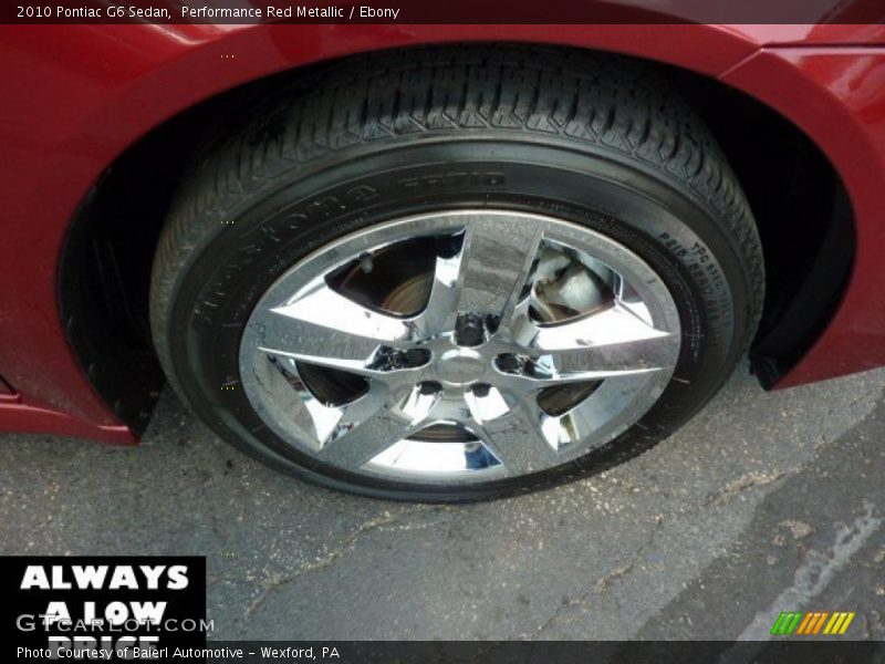 Performance Red Metallic / Ebony 2010 Pontiac G6 Sedan