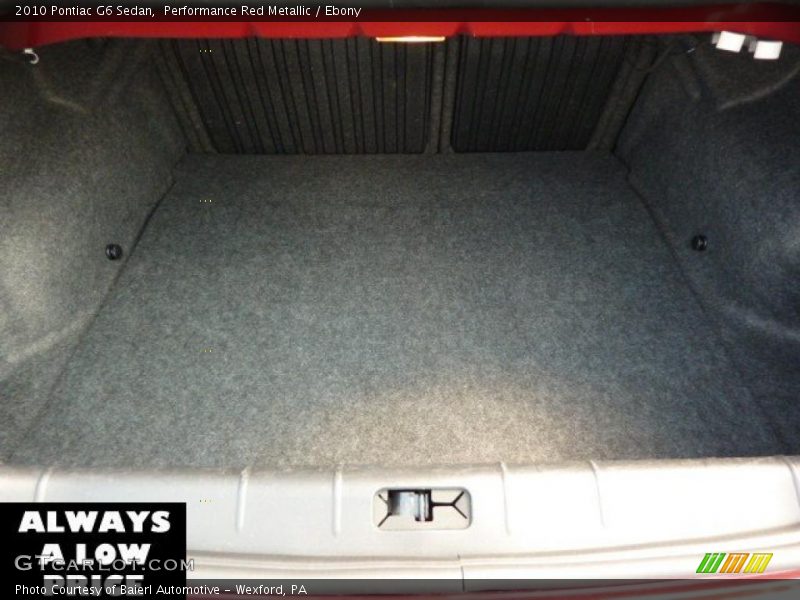 Performance Red Metallic / Ebony 2010 Pontiac G6 Sedan