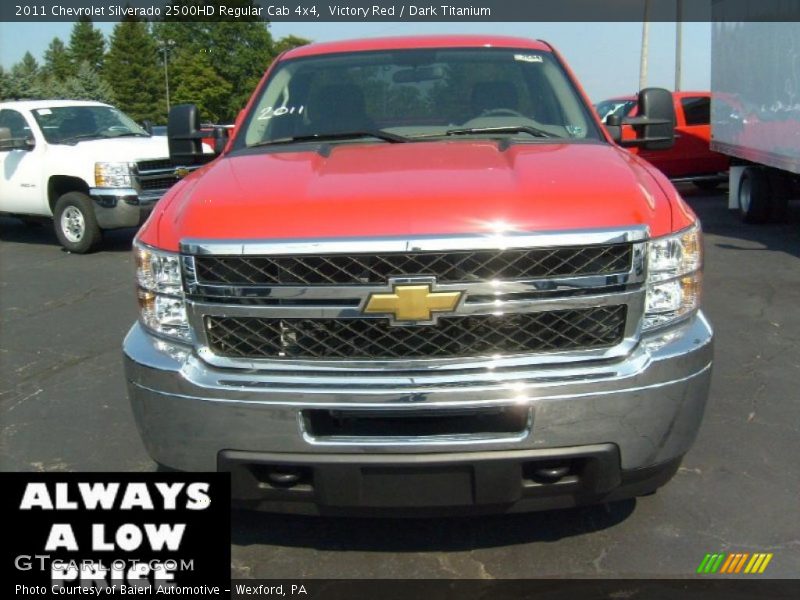 Victory Red / Dark Titanium 2011 Chevrolet Silverado 2500HD Regular Cab 4x4
