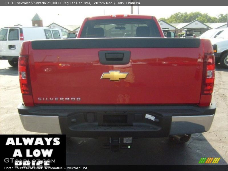 Victory Red / Dark Titanium 2011 Chevrolet Silverado 2500HD Regular Cab 4x4