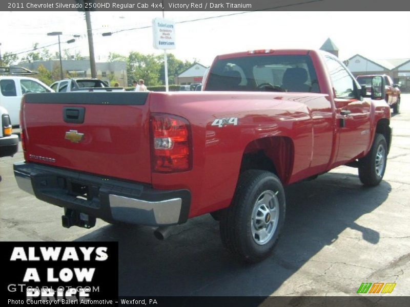 Victory Red / Dark Titanium 2011 Chevrolet Silverado 2500HD Regular Cab 4x4