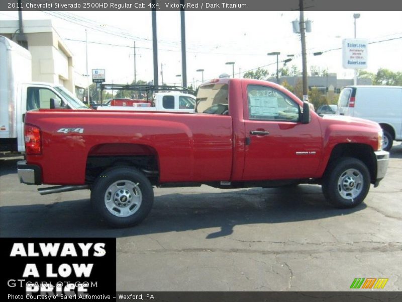 Victory Red / Dark Titanium 2011 Chevrolet Silverado 2500HD Regular Cab 4x4