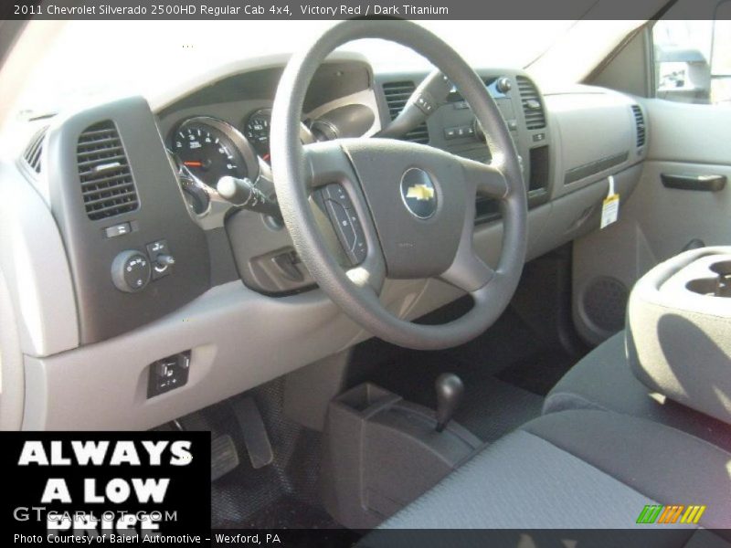 Victory Red / Dark Titanium 2011 Chevrolet Silverado 2500HD Regular Cab 4x4
