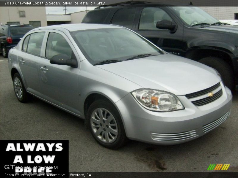 Silver Ice Metallic / Gray 2010 Chevrolet Cobalt LS Sedan