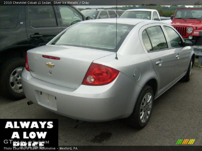 Silver Ice Metallic / Gray 2010 Chevrolet Cobalt LS Sedan