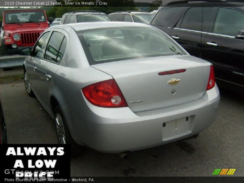 Silver Ice Metallic / Gray 2010 Chevrolet Cobalt LS Sedan