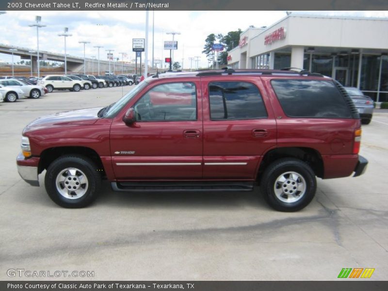 Redfire Metallic / Tan/Neutral 2003 Chevrolet Tahoe LT