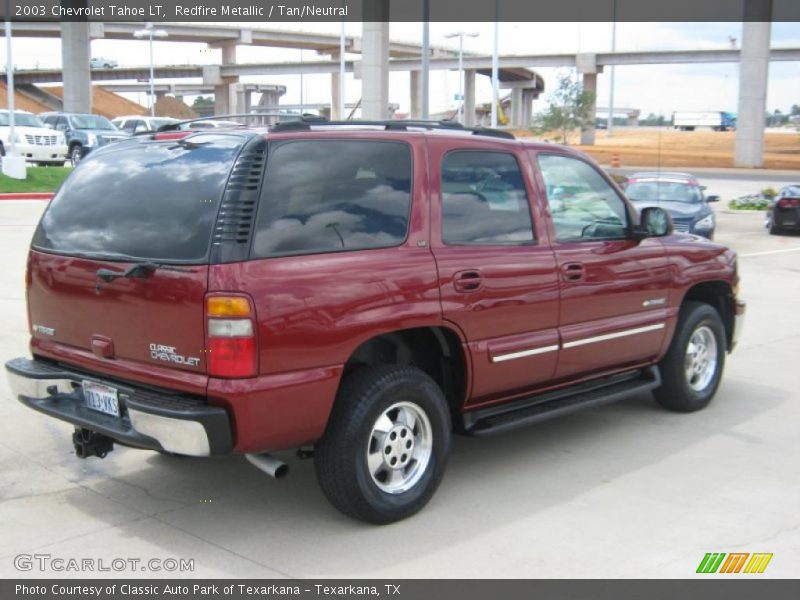 Redfire Metallic / Tan/Neutral 2003 Chevrolet Tahoe LT