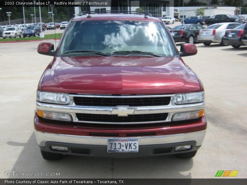 Redfire Metallic / Tan/Neutral 2003 Chevrolet Tahoe LT