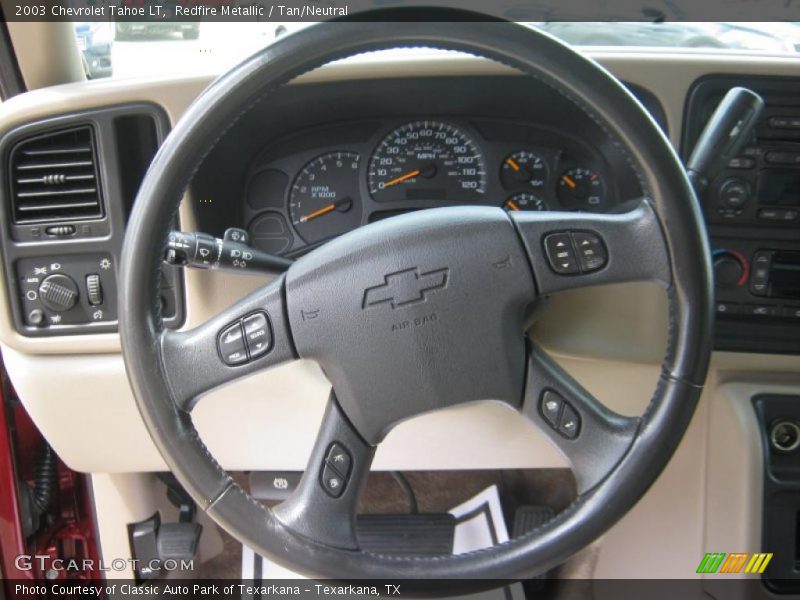 Redfire Metallic / Tan/Neutral 2003 Chevrolet Tahoe LT