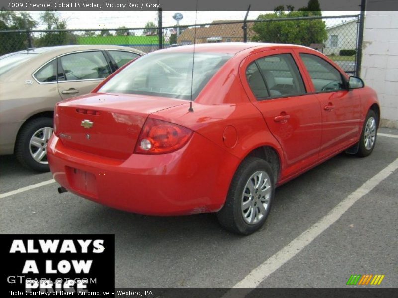 Victory Red / Gray 2009 Chevrolet Cobalt LS Sedan