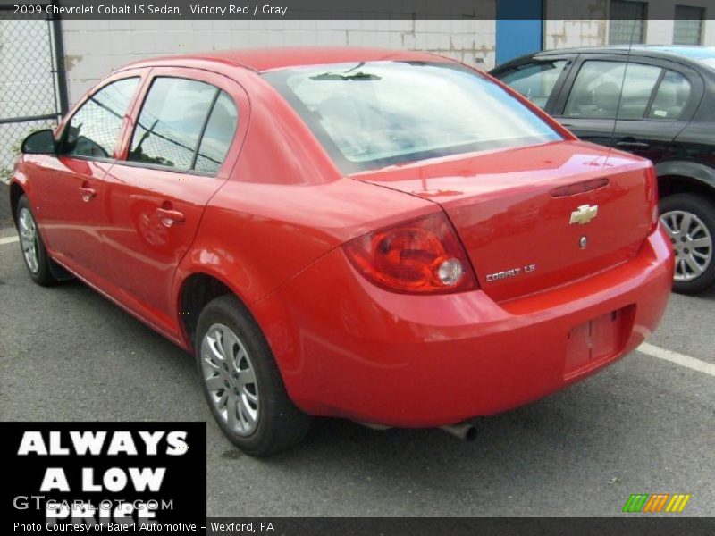 Victory Red / Gray 2009 Chevrolet Cobalt LS Sedan