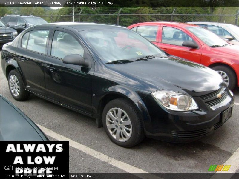 Black Granite Metallic / Gray 2010 Chevrolet Cobalt LS Sedan