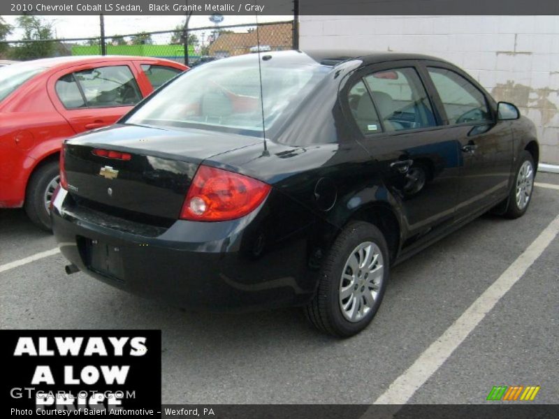 Black Granite Metallic / Gray 2010 Chevrolet Cobalt LS Sedan