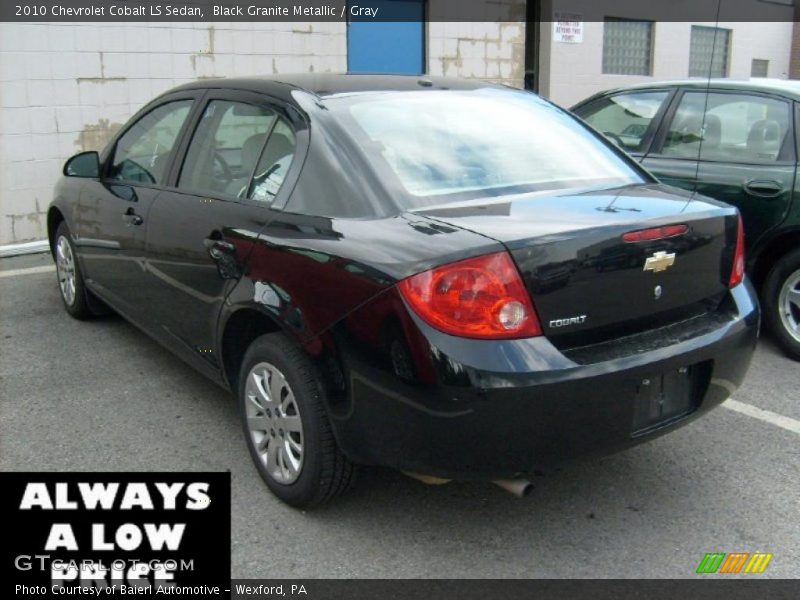 Black Granite Metallic / Gray 2010 Chevrolet Cobalt LS Sedan