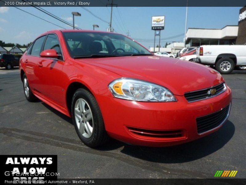 Victory Red / Ebony 2010 Chevrolet Impala LS