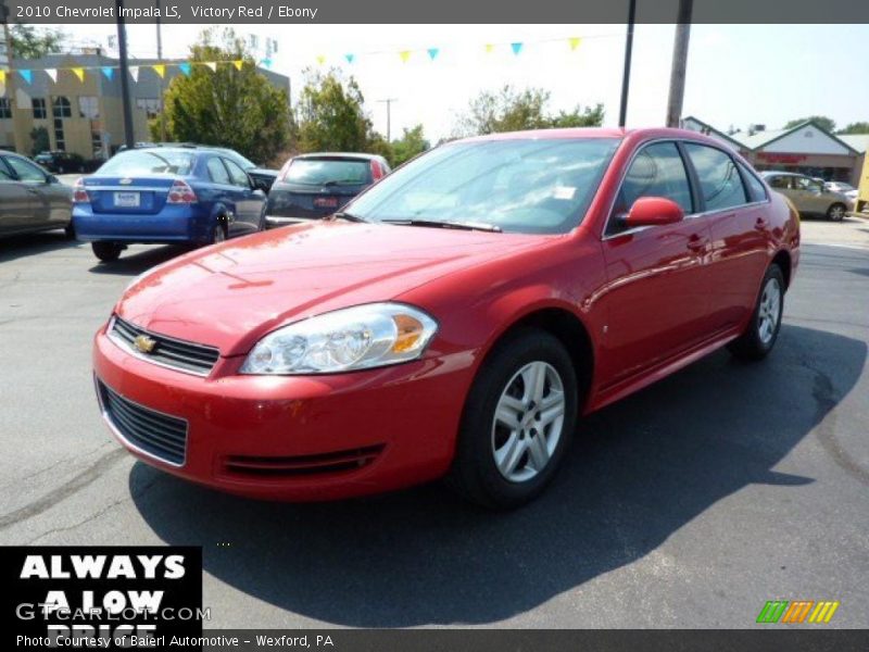 Victory Red / Ebony 2010 Chevrolet Impala LS
