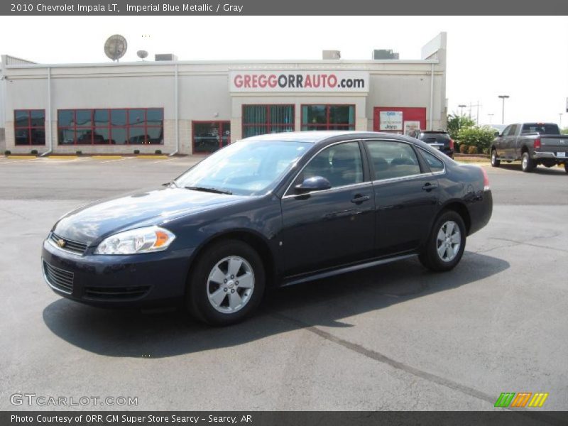 Imperial Blue Metallic / Gray 2010 Chevrolet Impala LT